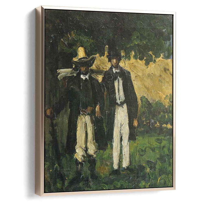Marion and Valabregue Posing for a Picture (1866) by Paul Cezanne