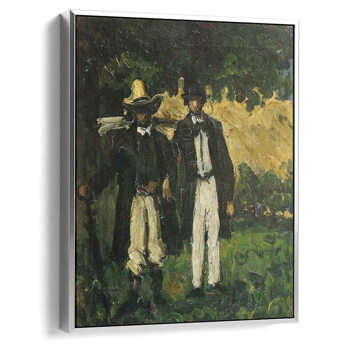 Marion and Valabregue Posing for a Picture (1866) by Paul Cezanne