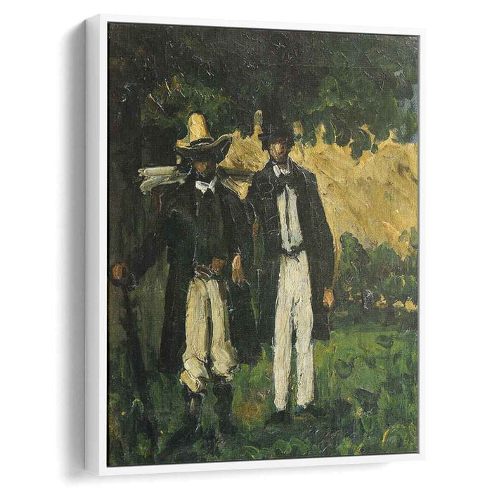 Marion and Valabregue Posing for a Picture (1866) by Paul Cezanne