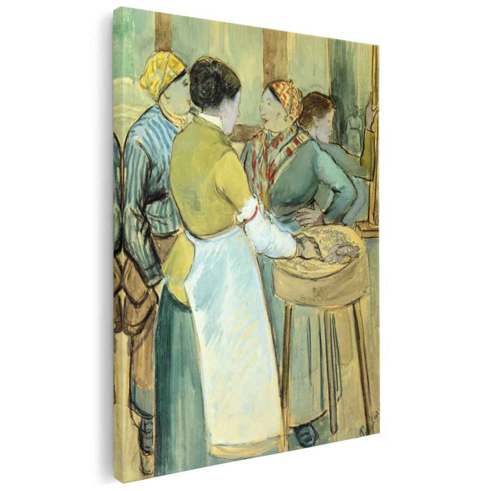 Market at Pontoise (1882) by Camille Pissarro