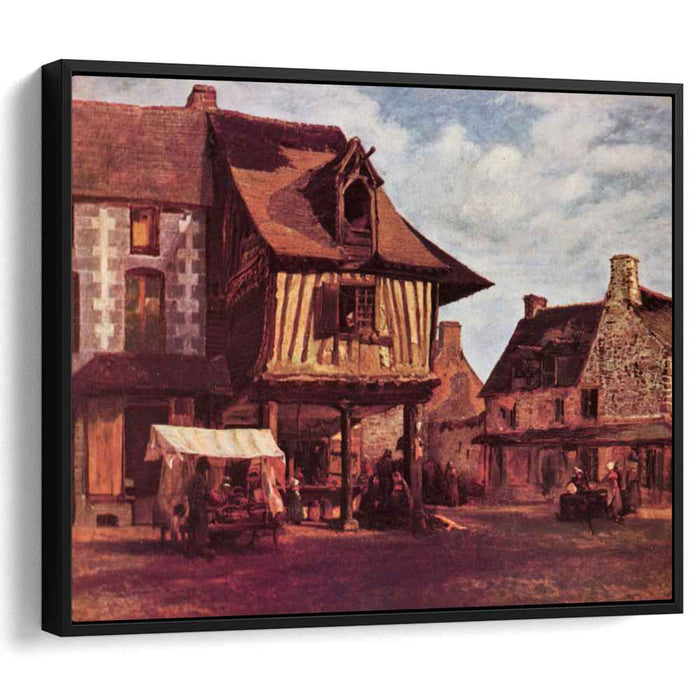 Market in Normandy (1848) by Theodore Rousseau