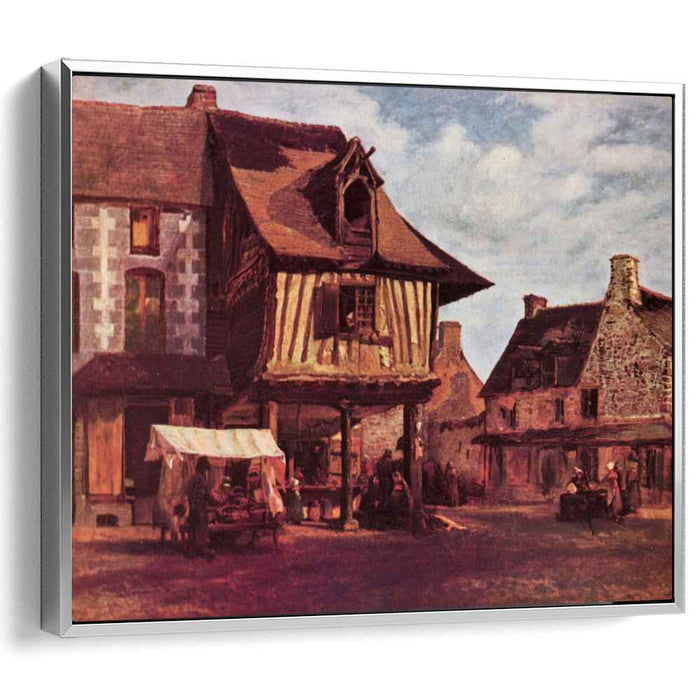 Market in Normandy (1848) by Theodore Rousseau