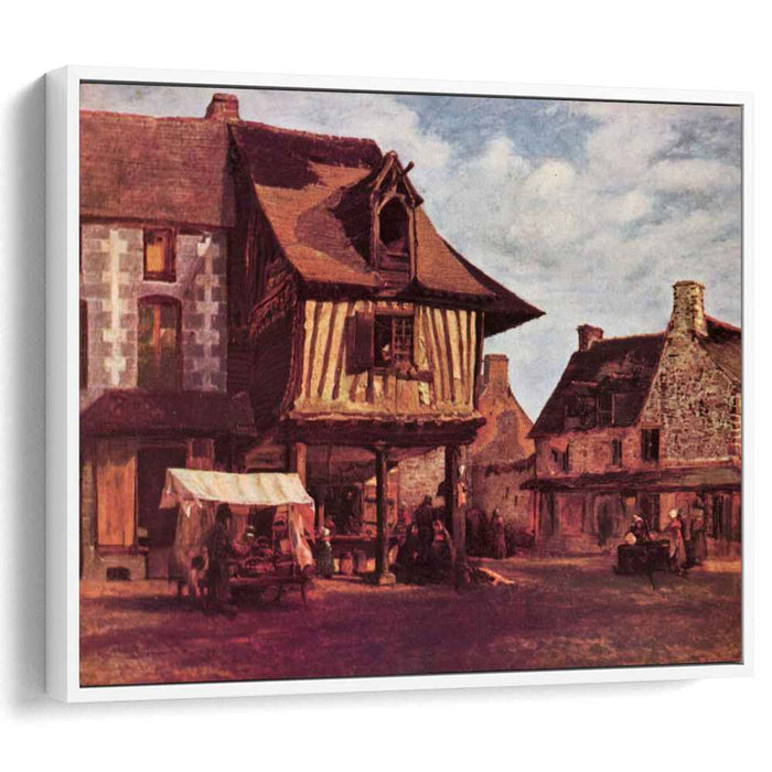 Market in Normandy (1848) by Theodore Rousseau