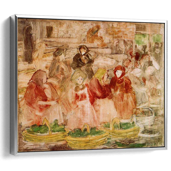 Market Scene (1899) by Maurice Prendergast