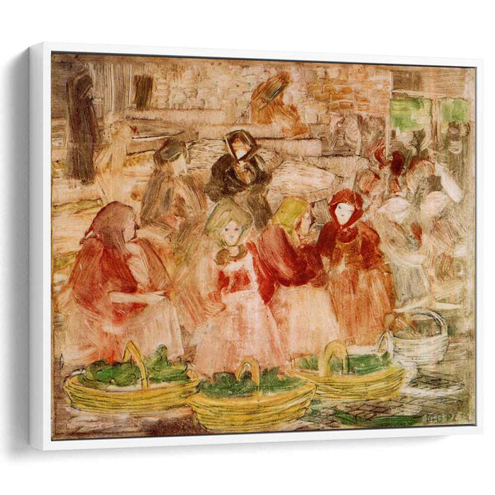 Market Scene (1899) by Maurice Prendergast