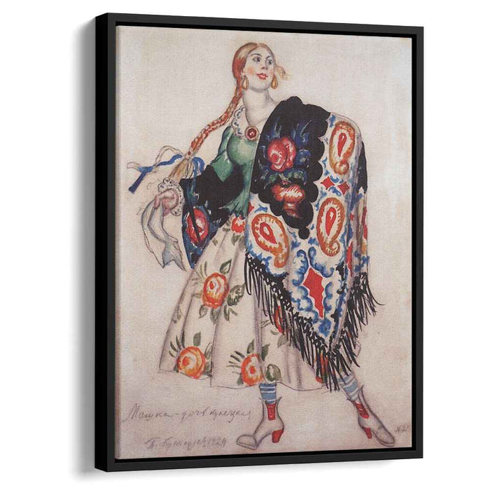 Masha, the daughter of merchant by Boris Kustodiev