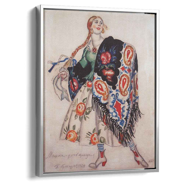 Masha, the daughter of merchant by Boris Kustodiev