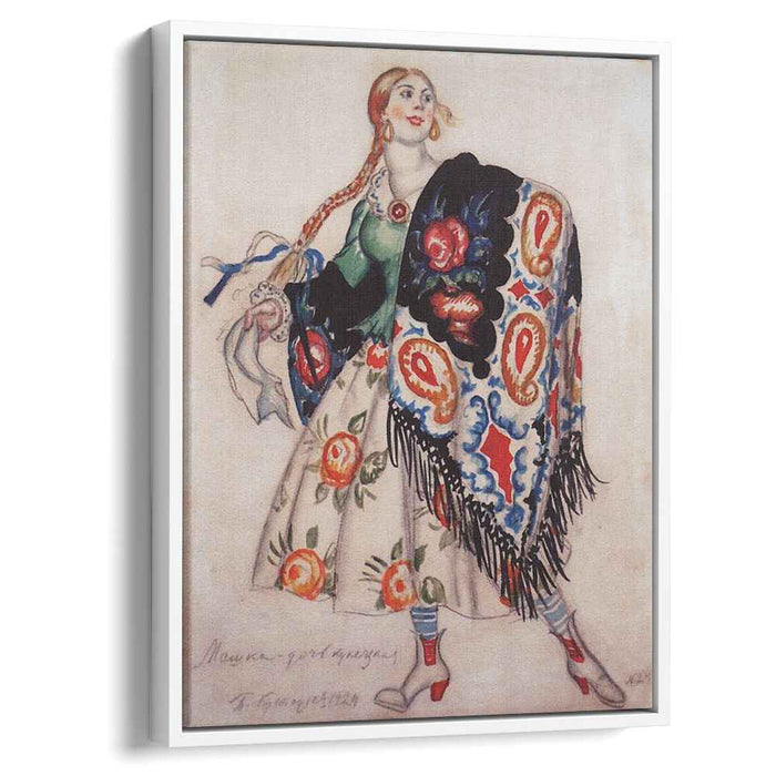 Masha, the daughter of merchant by Boris Kustodiev