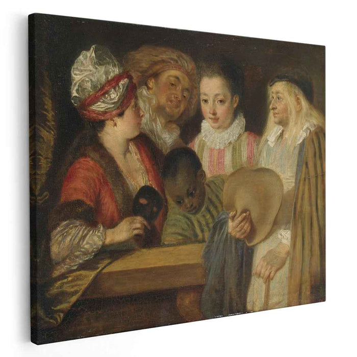 Masquerade (1717) by Antoine Watteau