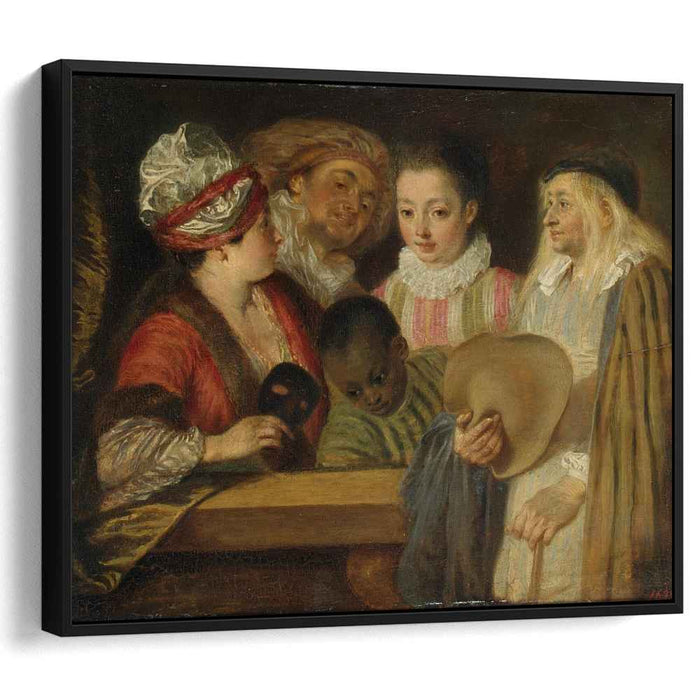 Masquerade (1717) by Antoine Watteau