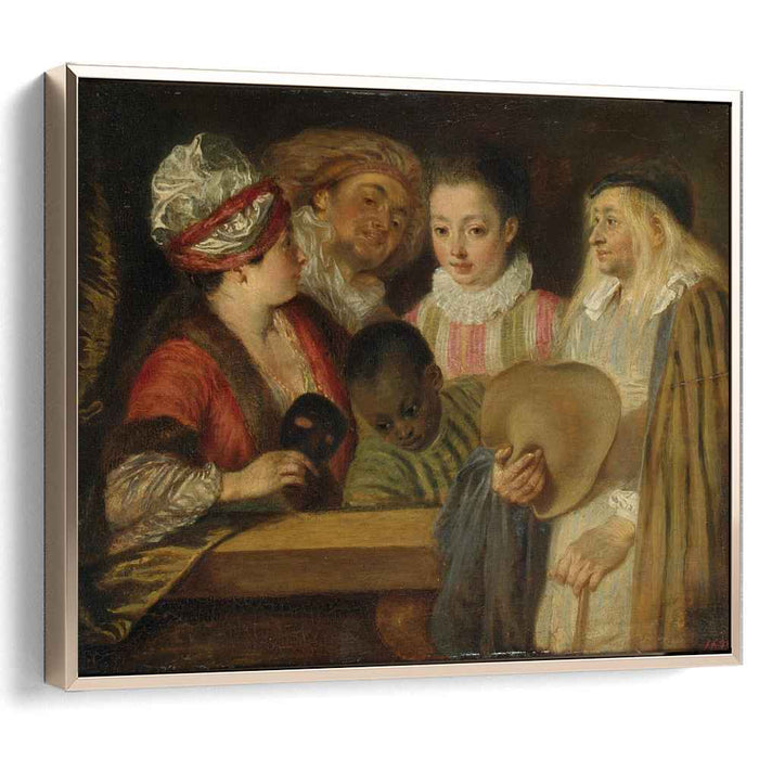 Masquerade (1717) by Antoine Watteau