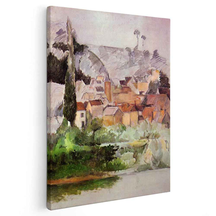 Medan Chateau and Village (1885) by Paul Cezanne