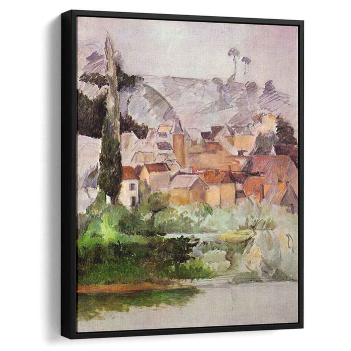 Medan Chateau and Village (1885) by Paul Cezanne