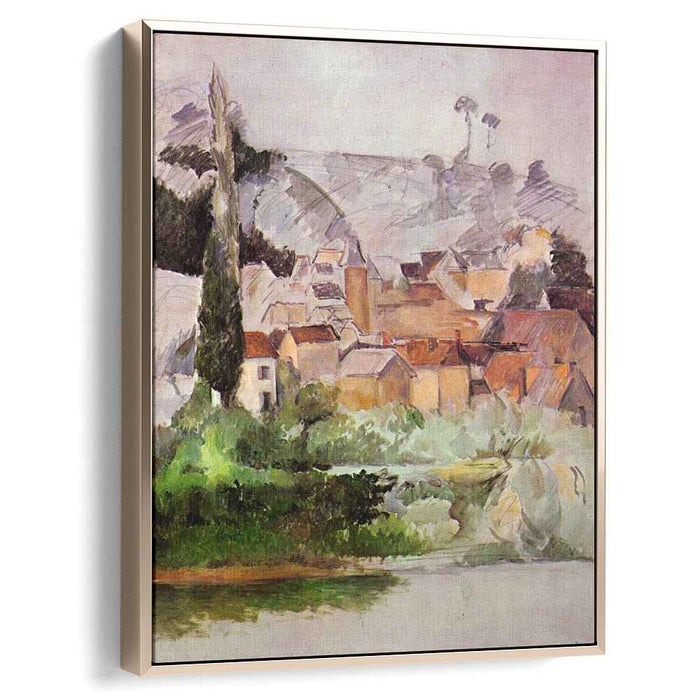 Medan Chateau and Village (1885) by Paul Cezanne