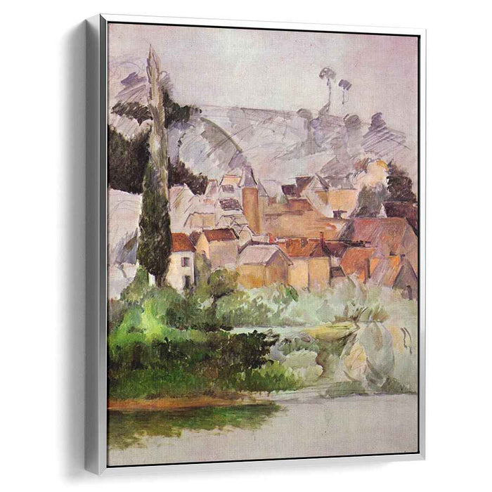 Medan Chateau and Village (1885) by Paul Cezanne