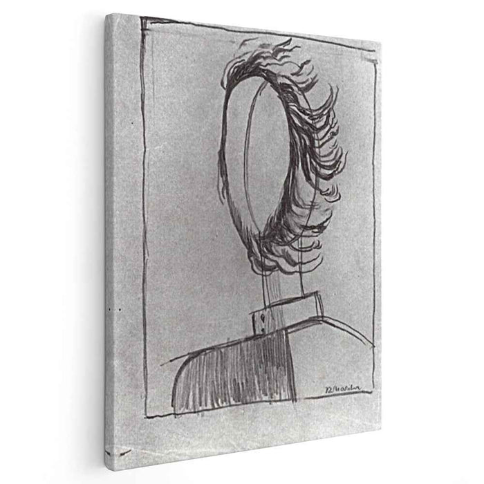 Men's head by Kazimir Malevich