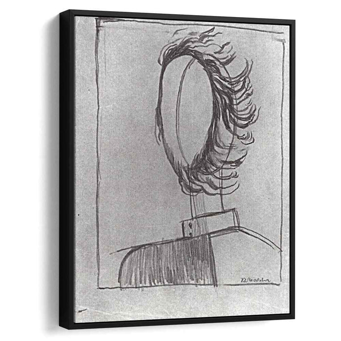 Men's head by Kazimir Malevich