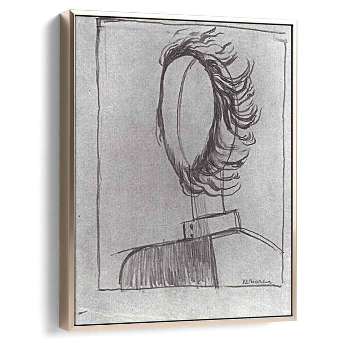 Men's head by Kazimir Malevich