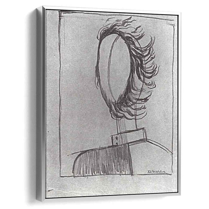 Men's head by Kazimir Malevich