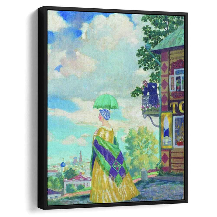 Merchant's wife on the promenade (1920) by Boris Kustodiev