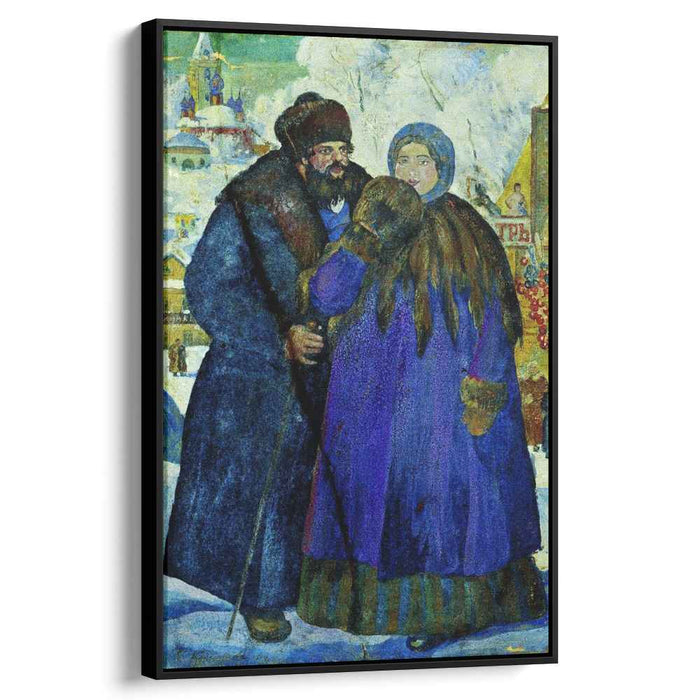 Merchant with his wife (1914) by Boris Kustodiev