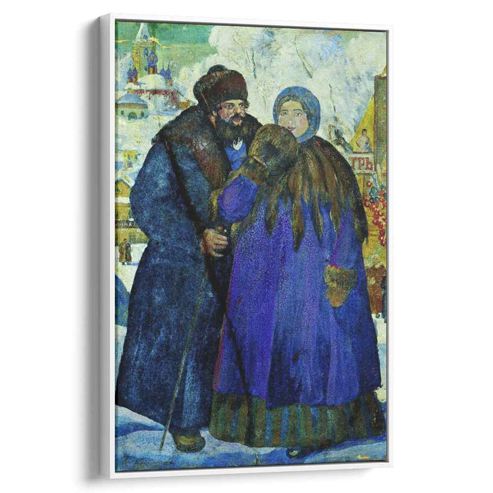 Merchant with his wife (1914) by Boris Kustodiev