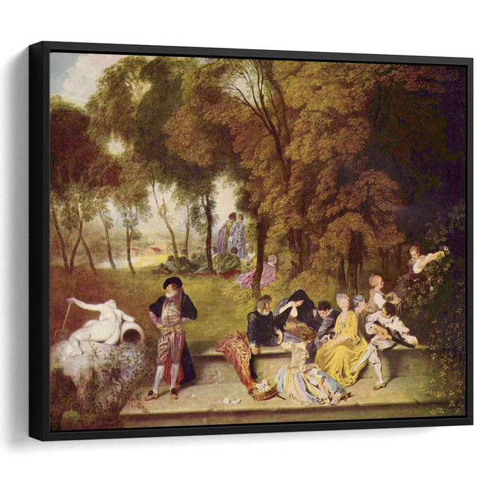 Merry Company in the Open Air (1720) by Antoine Watteau