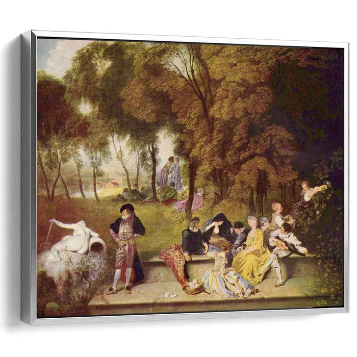 Merry Company in the Open Air (1720) by Antoine Watteau
