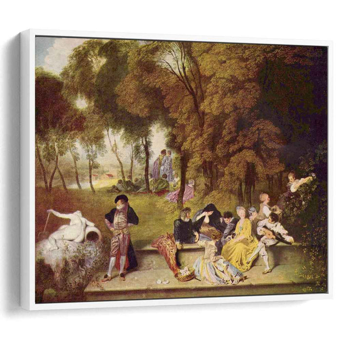 Merry Company in the Open Air (1720) by Antoine Watteau