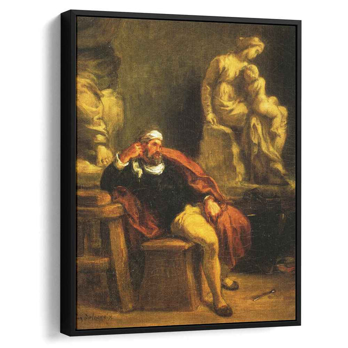 Michelangelo in his Studio (1850) by Eugene Delacroix