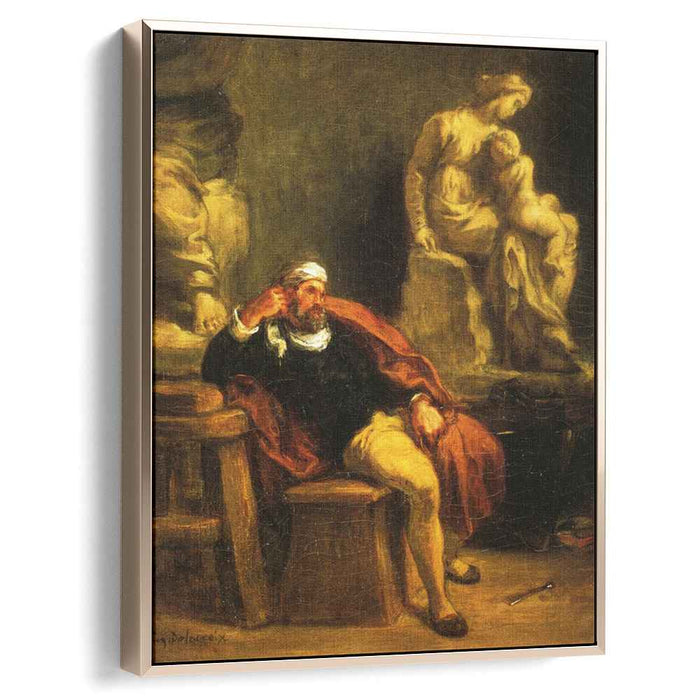 Michelangelo in his Studio (1850) by Eugene Delacroix