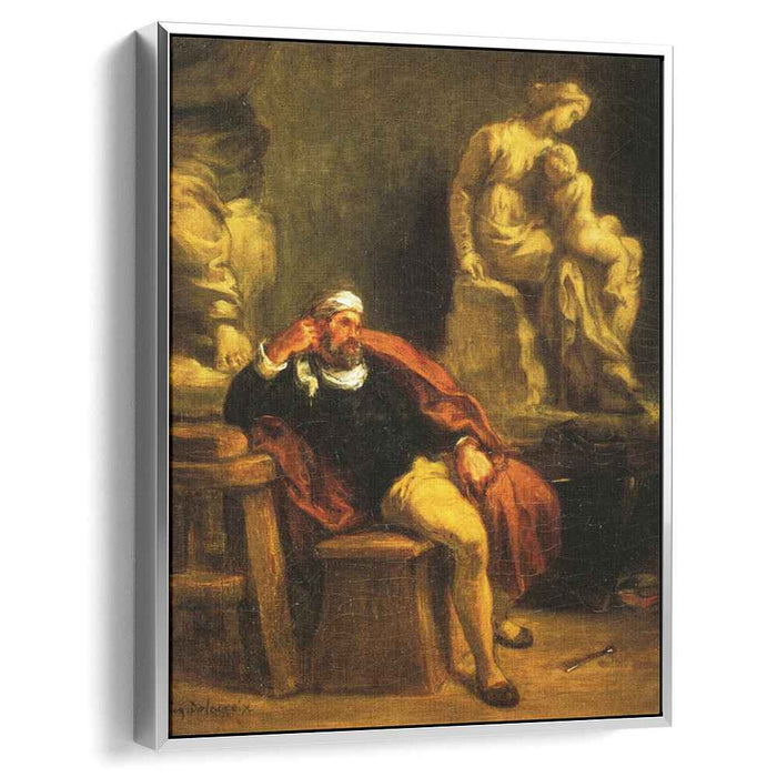Michelangelo in his Studio (1850) by Eugene Delacroix
