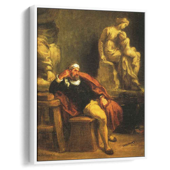 Michelangelo in his Studio (1850) by Eugene Delacroix