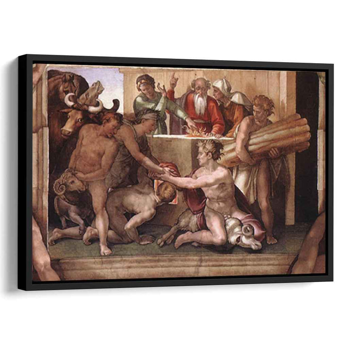 Sistine Chapel Ceiling: Sacrifice of Noah (1512) by Michelangelo
