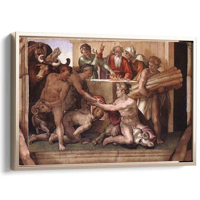 Sistine Chapel Ceiling: Sacrifice of Noah (1512) by Michelangelo