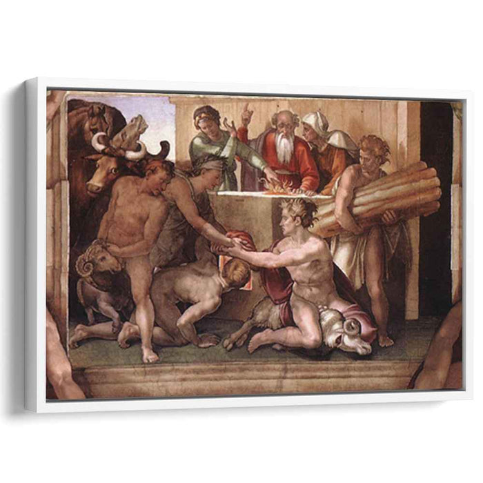 Sistine Chapel Ceiling: Sacrifice of Noah (1512) by Michelangelo