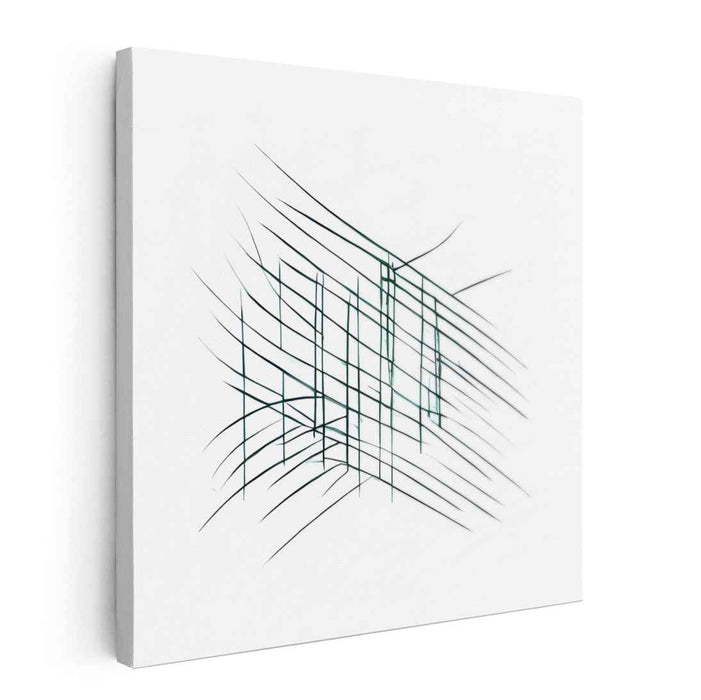 Intersecting Lines: Minimalist Abstract Canvas Art Print
