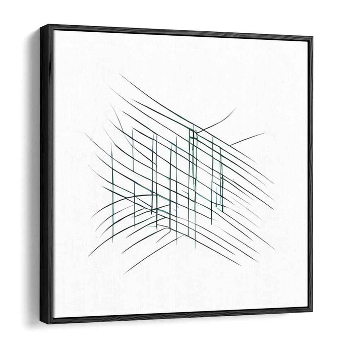 Intersecting Lines: Minimalist Abstract Canvas Art Print