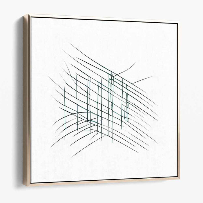 Intersecting Lines: Minimalist Abstract Canvas Art Print