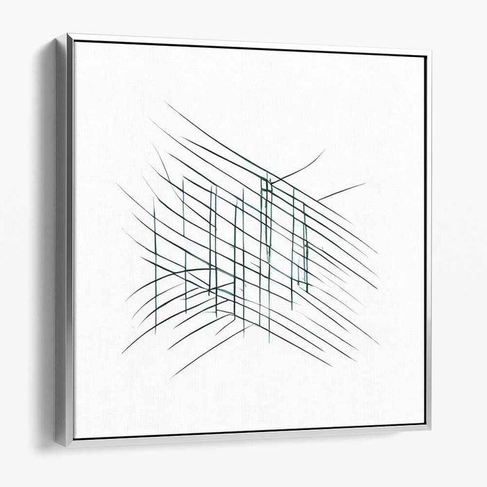 Intersecting Lines: Minimalist Abstract Canvas Art Print