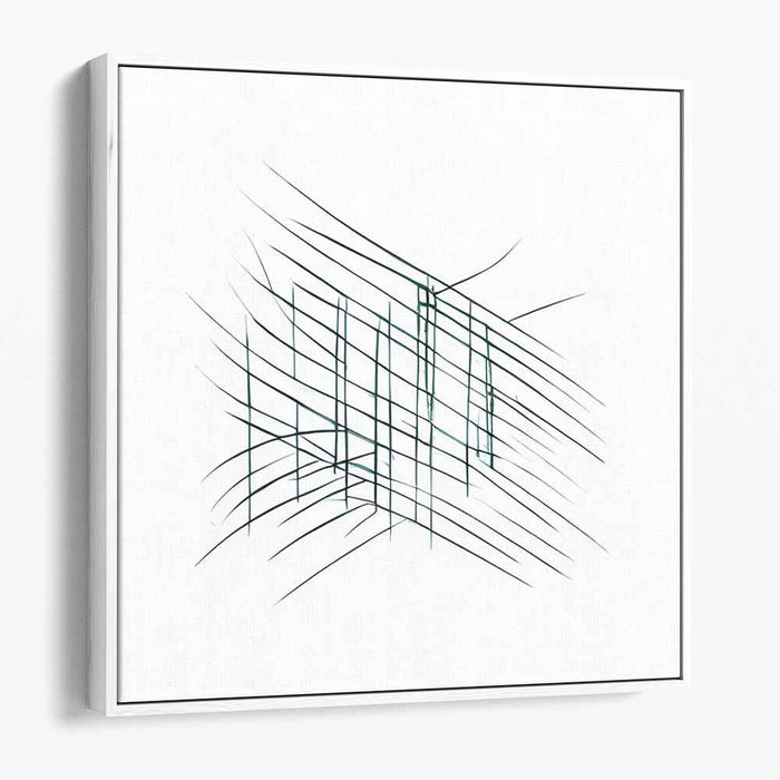 Intersecting Lines: Minimalist Abstract Canvas Art Print