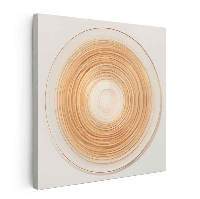 Peach Melody Dream Dance: Abstract Harmony in Peach Canvas Art