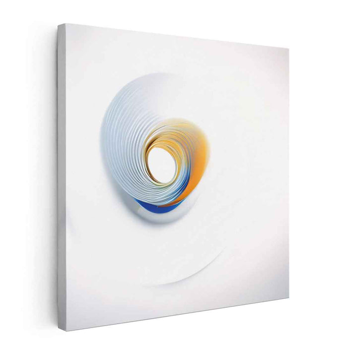 Serene Spiral: Abstract Vortex of Color and Motion Canvas Art Print