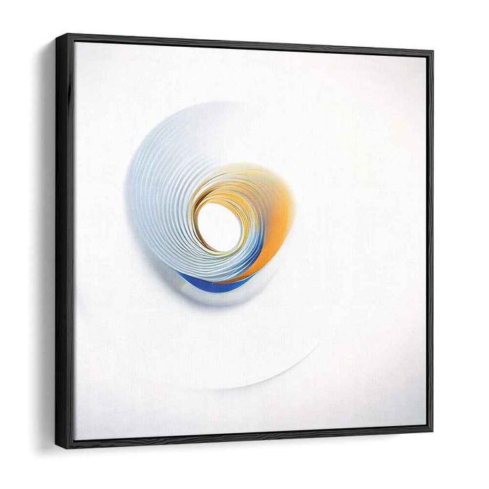 Serene Spiral: Abstract Vortex of Color and Motion Canvas Art Print