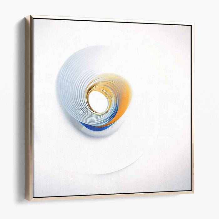 Serene Spiral: Abstract Vortex of Color and Motion Canvas Art Print