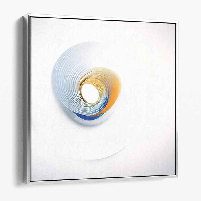 Serene Spiral: Abstract Vortex of Color and Motion Canvas Art Print