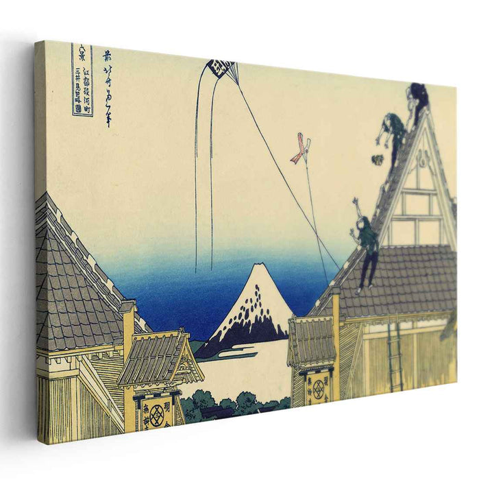 Mitsui Shop on Suruga Street in Edo (1831) by Katsushika Hokusai