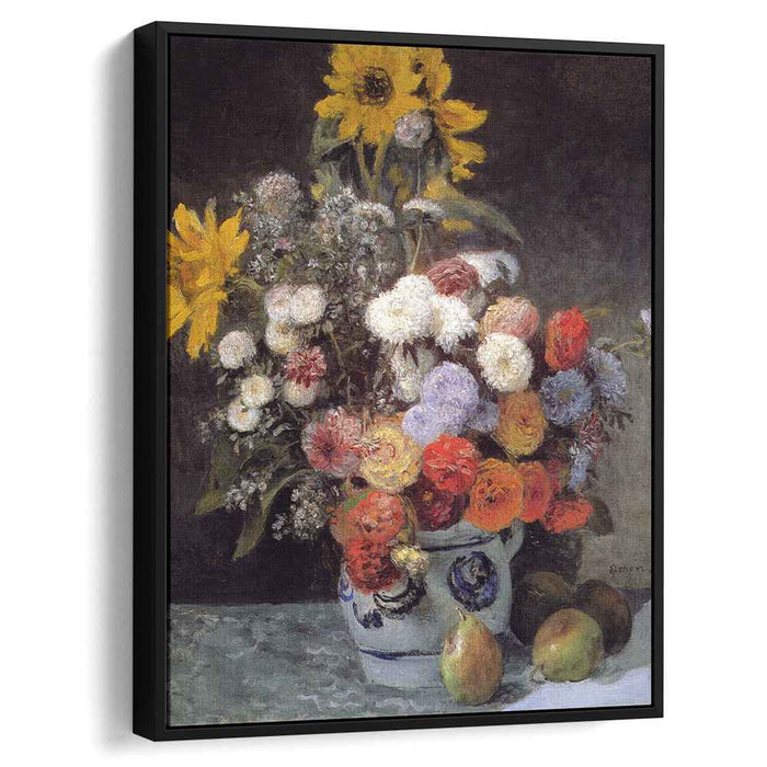 Mixed Flowers In An Earthware Pot (1869) by Pierre-Auguste Renoir