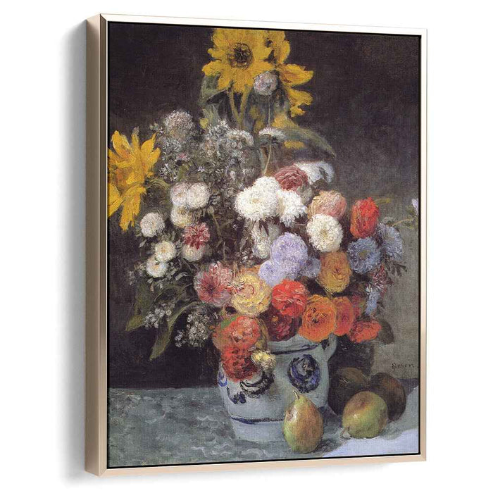 Mixed Flowers In An Earthware Pot (1869) by Pierre-Auguste Renoir