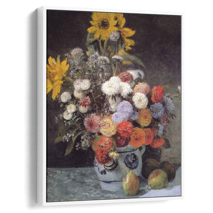 Mixed Flowers In An Earthware Pot (1869) by Pierre-Auguste Renoir